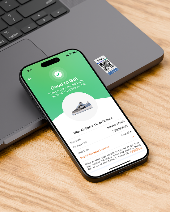 SeQure on iPhone and MacBook